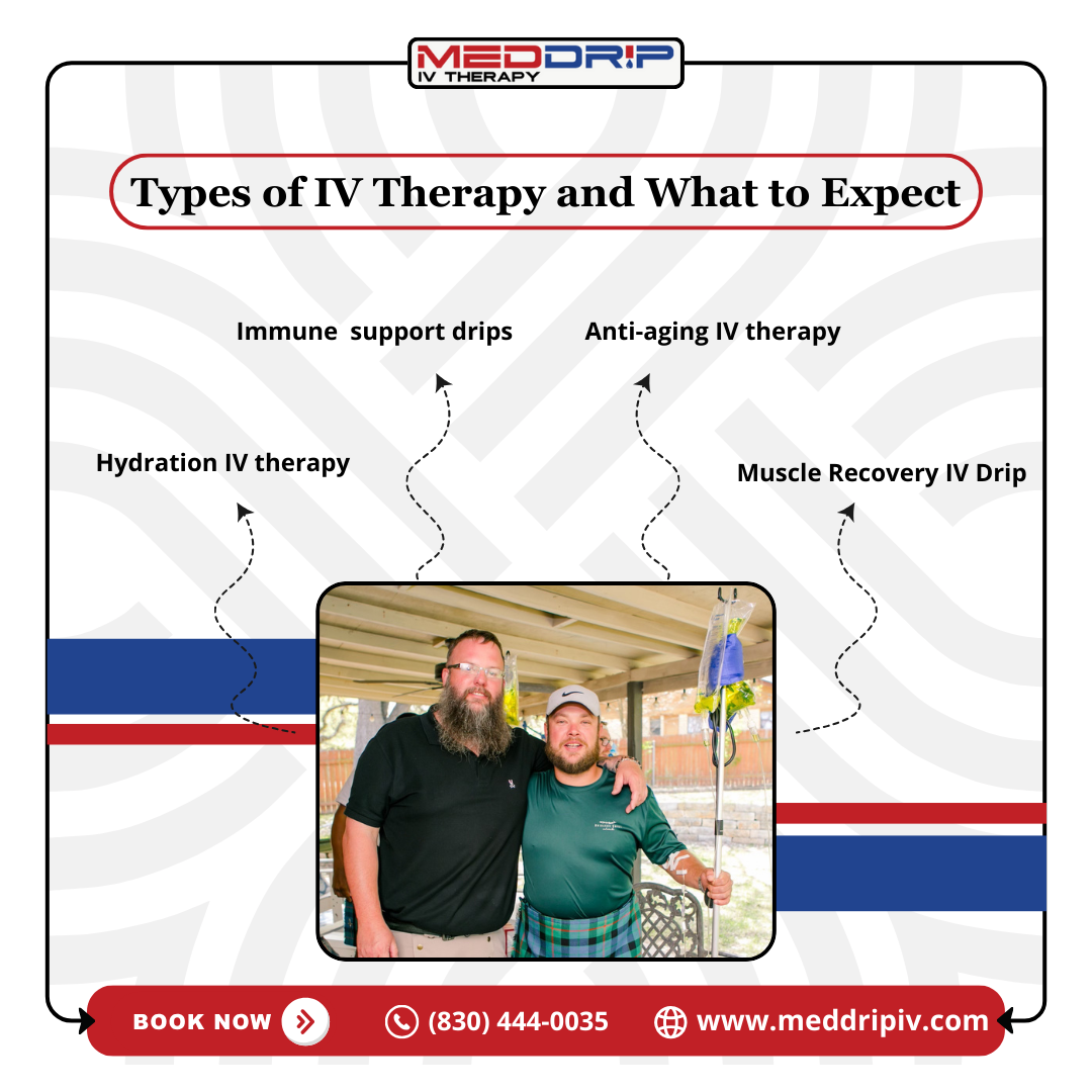 Types of IV Therapy in New Braunfels, TX and What to Expect